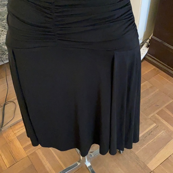 NWOT BCBGMaxAzria stretchy sleeveless evening dress with beautiful ruching. - Picture 13 of 16